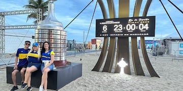 Los hinchas de Boca en Río de Janeiro.