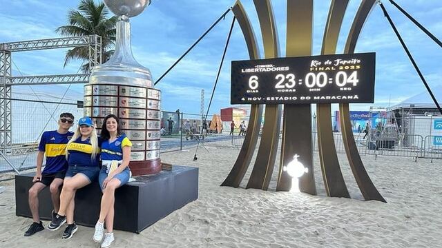 Los hinchas de Boca en Río de Janeiro.