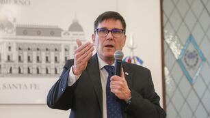 El Ministro de Educación de Santa Fe, José Goity