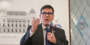El Ministro de Educación de Santa Fe, José Goity