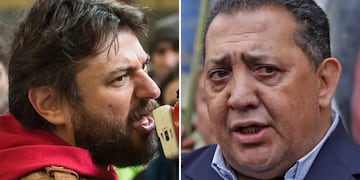 Juan Grabois y Luis D'Elía, enfrentados.