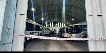 El galpón donde ocurrió el siniestro fatal.