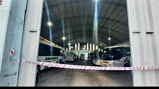 El galpón donde ocurrió el siniestro fatal.