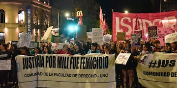 Postal de la última marcha de Ni Una Menos en Córdoba.