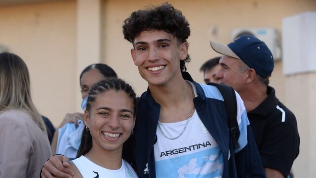 Camila Rodríguez consiguió la medalla plateada y Tomás Mondino, la de oro en los 100 metros llanos