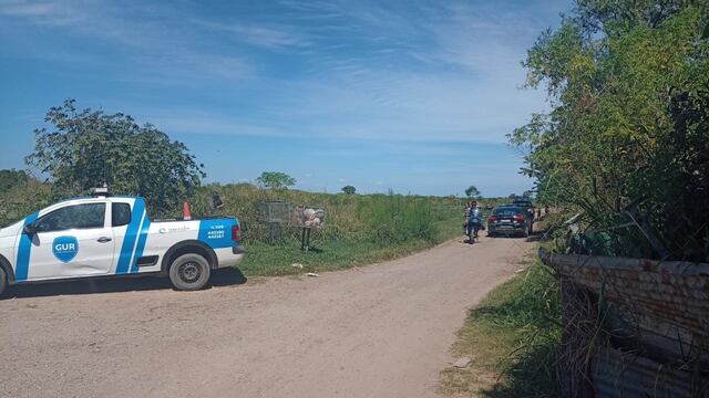 Operativo de la GUR y de la policía, donde encontraron los elementos robados