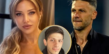 Evangelina Anderson, Facundo y Martín Demichelis.