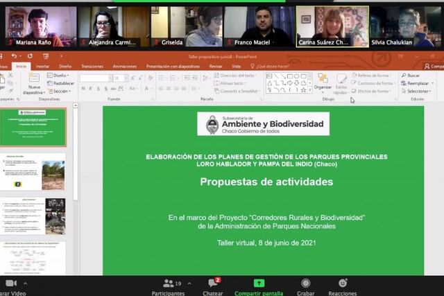 La provincia del Chaco impulsa, a través del Plan Provincial de Biodiversidad, un taller virtual con el sector académico (Universidades, Conicet) y Organizaciones No Gubernamentales (ONG).