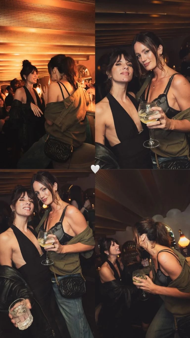 Gimena Accardi junto a Paula Chaves.