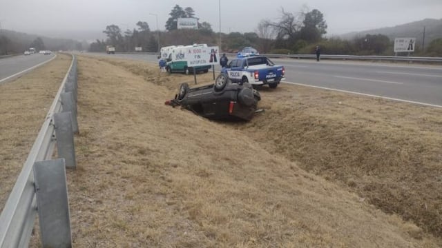 Accidente en autopista Córdoba Carlos Paz