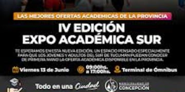 Universidades, institutos y centros de formación profesional ofrecieron alternativas de estudio a jóvenes y adultos, en "La Perla del Sur".