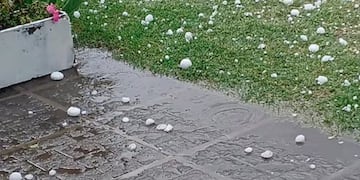 Llegó la tormenta al sur de la provincia de Córdoba.