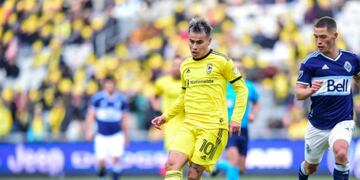 La pelota siempre al 10. "El Chino" Lucas Zelarayán, figura en la MLS. (Prensa Columbus Crew).