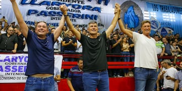 Daniel Passerini recibió un fuerte respaldo del llarorismo, en nombre de Juan Manuel Cid e Ignacio García Aresca (Gentileza).