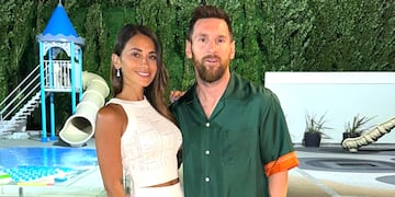 Lionel Messi y Antonela Roccuzzo recibieron al 2023 en su mansión de Funes.