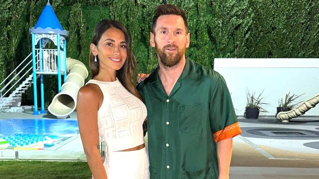 Lionel Messi y Antonela Roccuzzo recibieron al 2023 en su mansión de Funes.