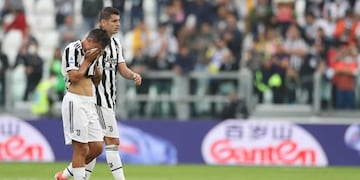 Paulo Dybala se retiró llorando en el partido de la Juventus.
