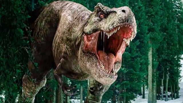 Meraxes Gigas el dinosaurio carnívoro gigante. World: Dominio (Universal Pictures) Imagen ilustrativa.