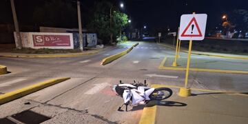 Accidente en Av. Pagani esq. Caseros en Arroyito