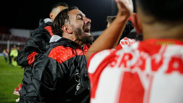 Patricio Cucchi, ensayando un grito de gol que se hace esperar en Instituto (Prensa IACC).