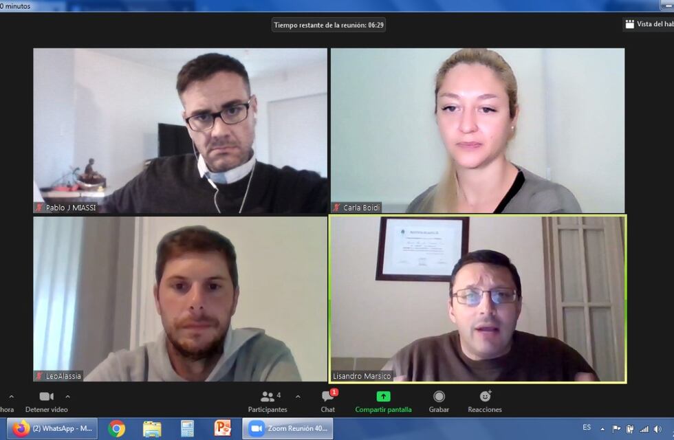 Representantes del PDP con el vicepresidente de la Sociedad Rural