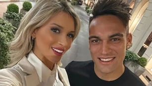 Lautaro Martinez y Agustina Gandolfo