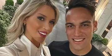 Lautaro Martinez y Agustina Gandolfo