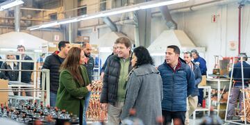 Melella visitó la Cooperativa Tierra del Fuego, ex Audivic