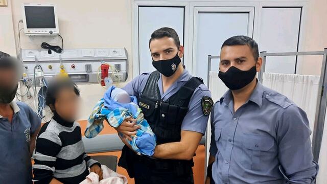 Dos de Mayo: policías asistieron a una mujer en trabajo de parto