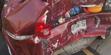 Así quedó el vehículo contra el que impactó el auto manejado por Willer Ditta.