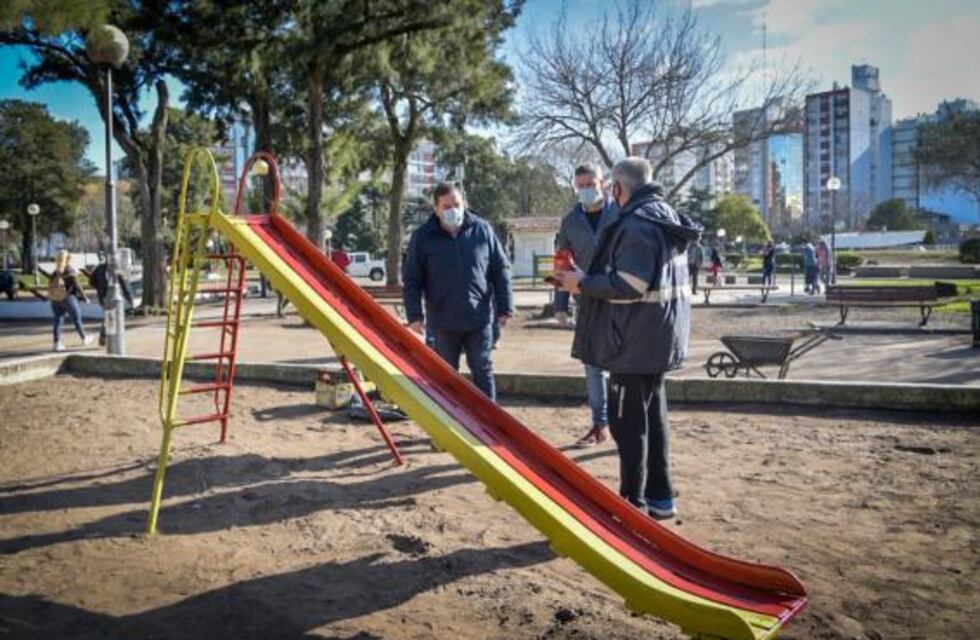 El Municipio realiza mejoras integrales en la Plaza Mitre