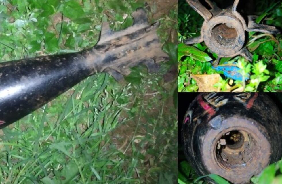 Hallan un proyectil de mortero en Puerto Iguazú