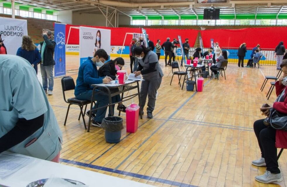 Trasladaron en San Martín el operativo de vacunación