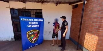 San Vicente: joven detenido acusado de provocar un incendio.