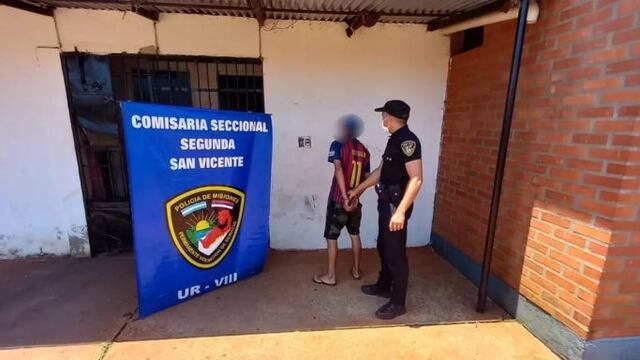 San Vicente: joven detenido acusado de provocar un incendio.