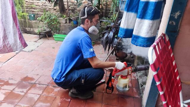 La Municipalidad reforzó los operativos de fumigación y descacharrado.