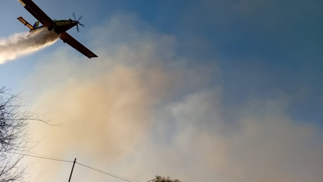 Los incendios en Córdoba, controlados durante la jornada del sábado (Gentileza).