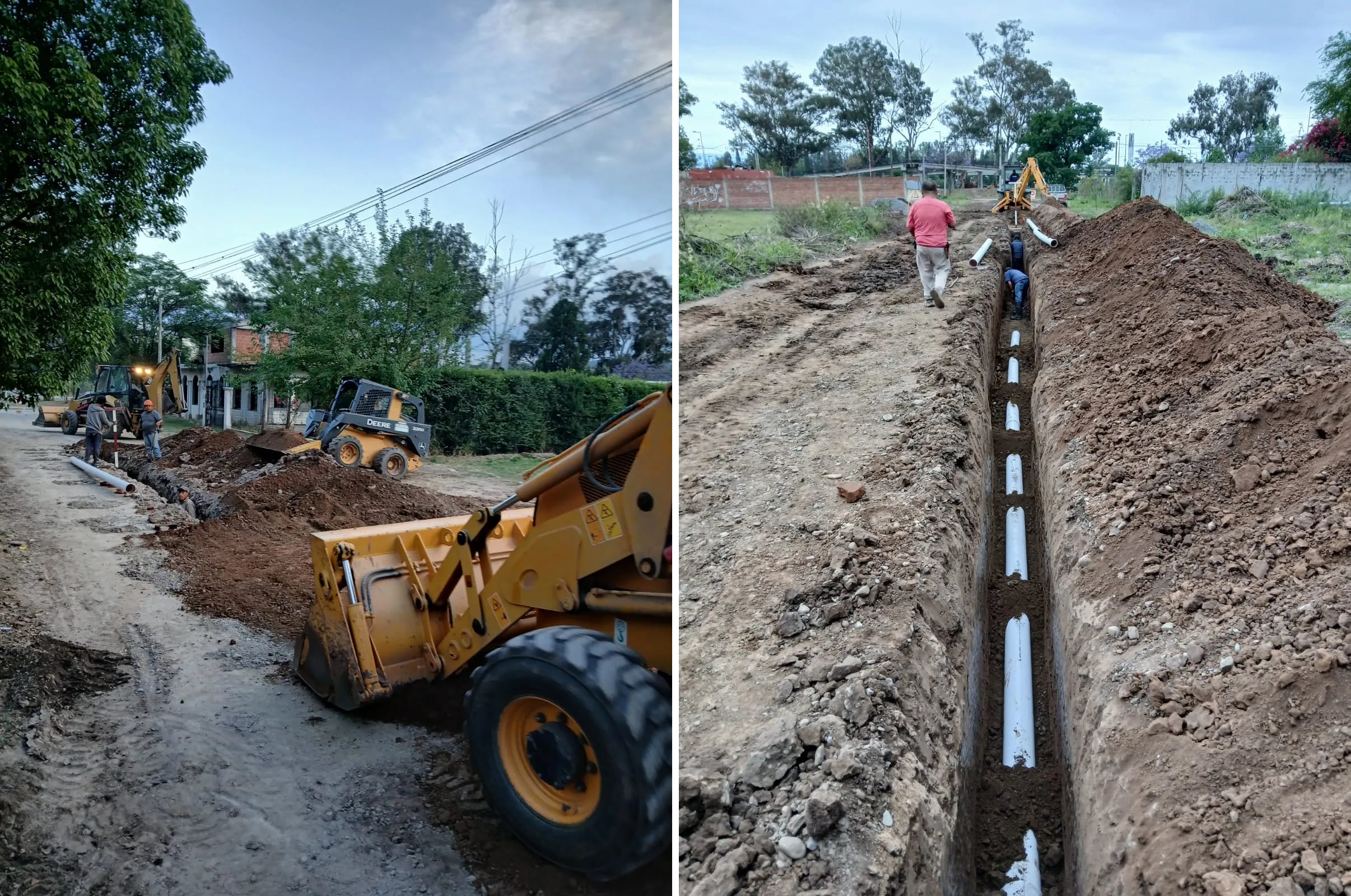 Imágenes del transcurso de los trabajos realizados en el barrio Alto Padilla. Ya finalizado el proyecto, las obras serán habilitadas en breve.
