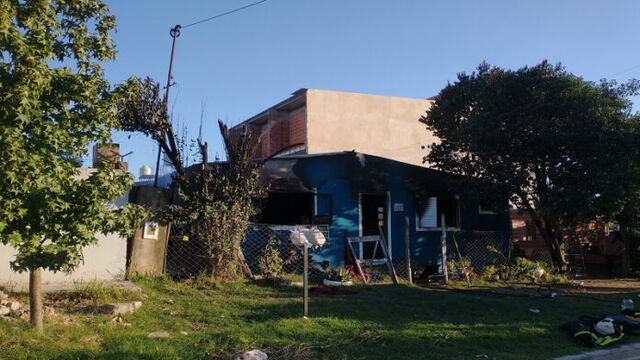 Incendio en vivienda de Concepción del Uruguay/La Pirámide.