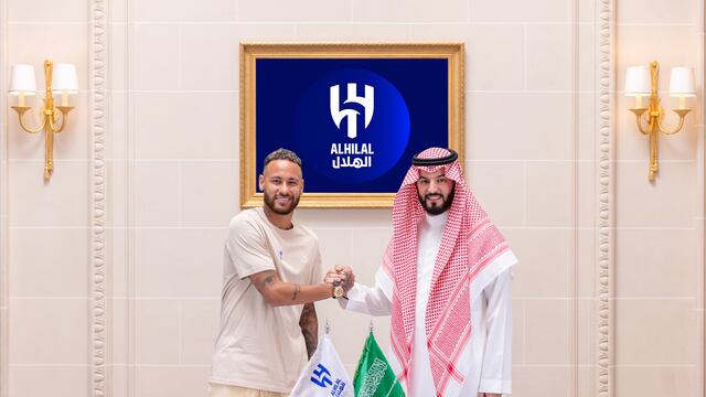 Neymar ya puso la firma en su nuevo club (Al Hilal)