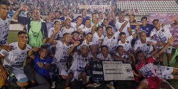 El festejo del "Gallego" tras la eliminación de Tigre por Copa Argentina.