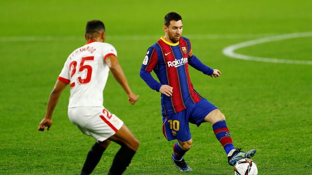 Lionel Messi en su partido más reciente