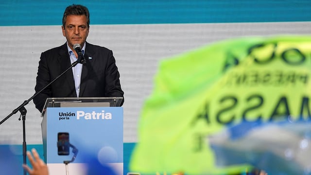 Sergio Massa enfrentará a Javier Milei en el balotaje. (AP)