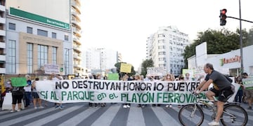 Los vecinos se manifestaron en contra de la obra en Honorio Pueyrredón