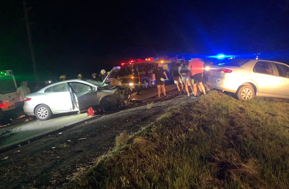 Se registró un triple choque frontal en Córdoba: nueve personas heridas