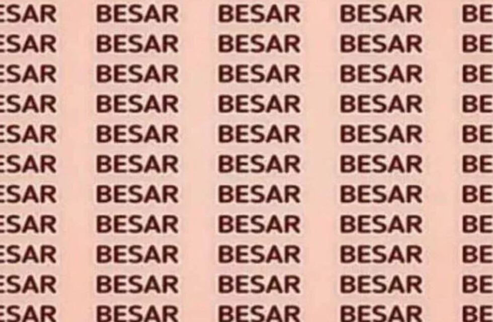 Solo el 10% acertó este acertijo visual: encontrá la palabra PESAR que se esconde en la imagen