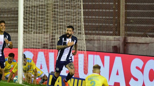 Michael Santos, autor del gol de Talleres en el partido ante Temperley, por Copa Argentina. (Federico López Claro)