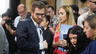 El diputado Nicolás Massot y la senadora Anabel Fernández Sagasti (Foto: Federico López Claro)