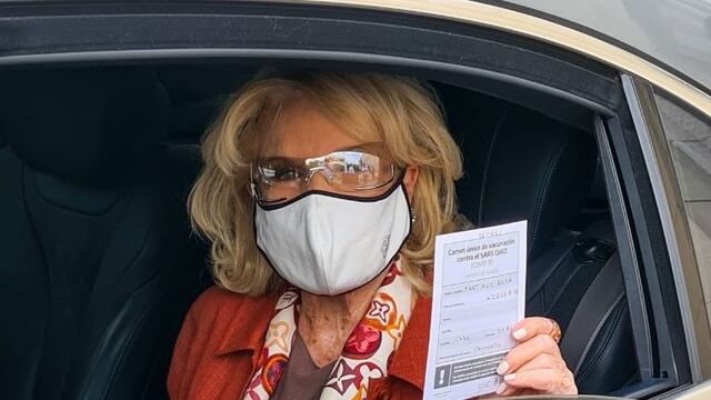 Mirtha Legrand se aplicó la segunda dosis de la vacuna contra el coronavirus (Foto: Twitter / Archivo)