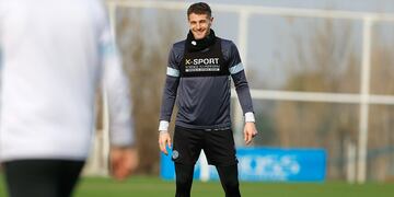 Pablo Vegetti se quedó con las ganas de jugar ante Quilmes. Este miércoles Belgrano vuelve a ser local (Prensa Belgrano).